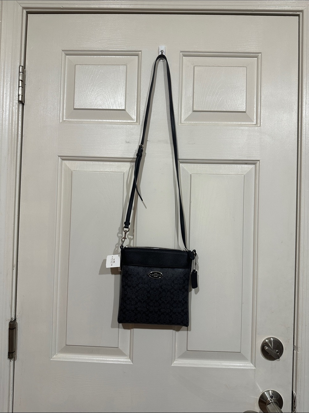 Coach Black Signature Crossbody Purse